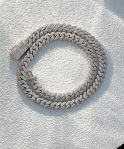 10mm Diamond Cuban Link Chain Extended Clasp