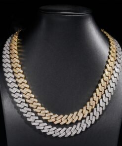 12mm Diamond Cuban Link Chain Extended Clasp